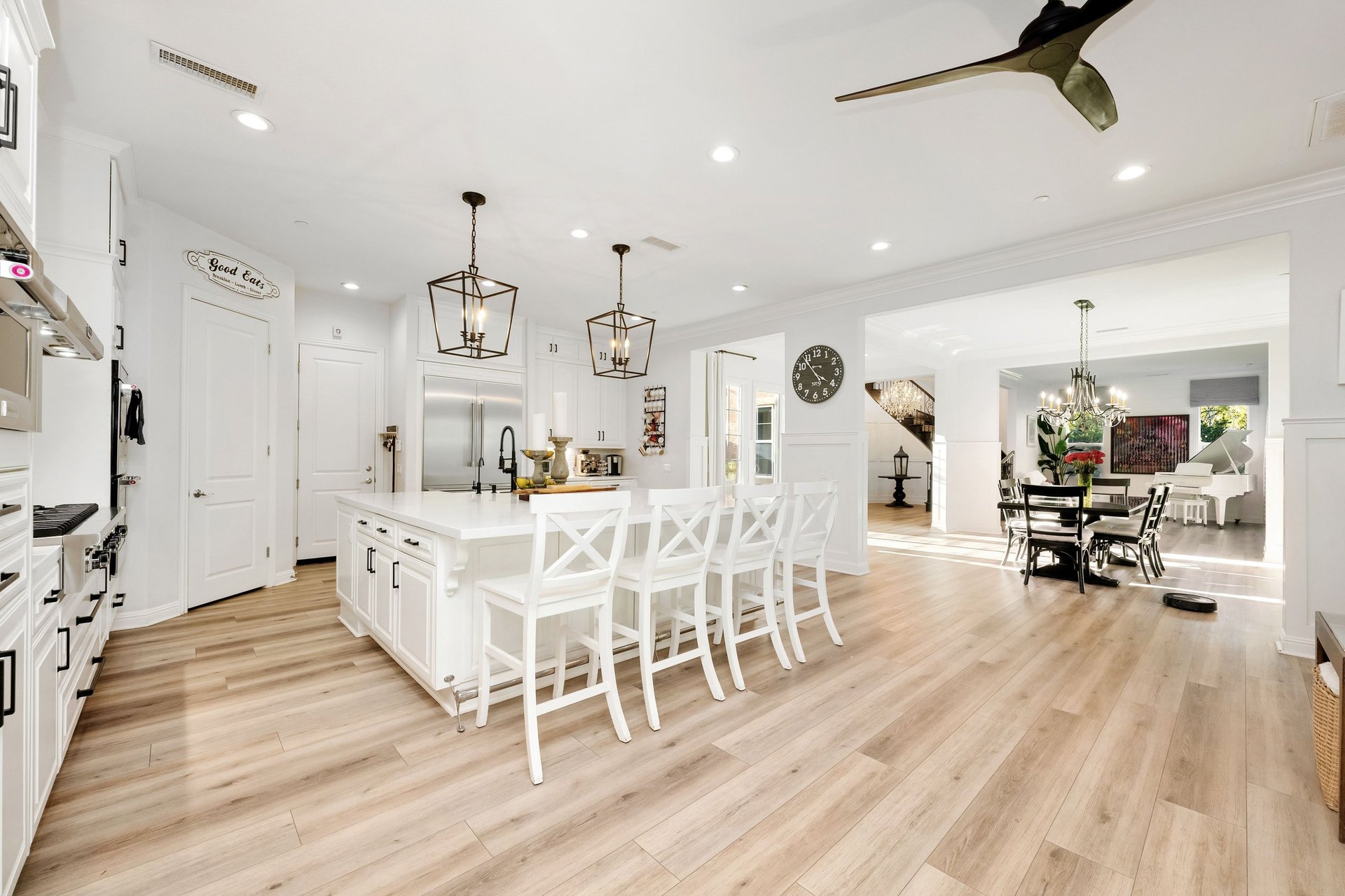 Luxury modern kitchen with custom cabinets and elegant finishes
