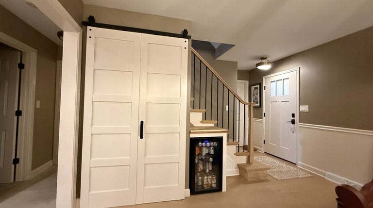 Modern home hallway with elegant finishes